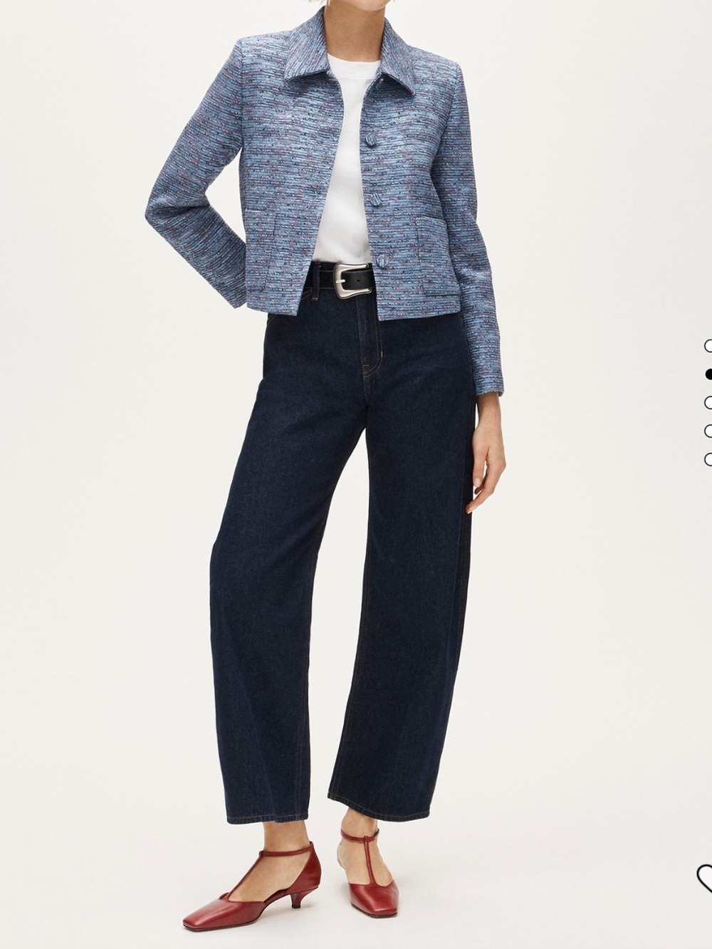J. Crew Jacket Blue Multicolor Tweed Cropped Blazer BNWT